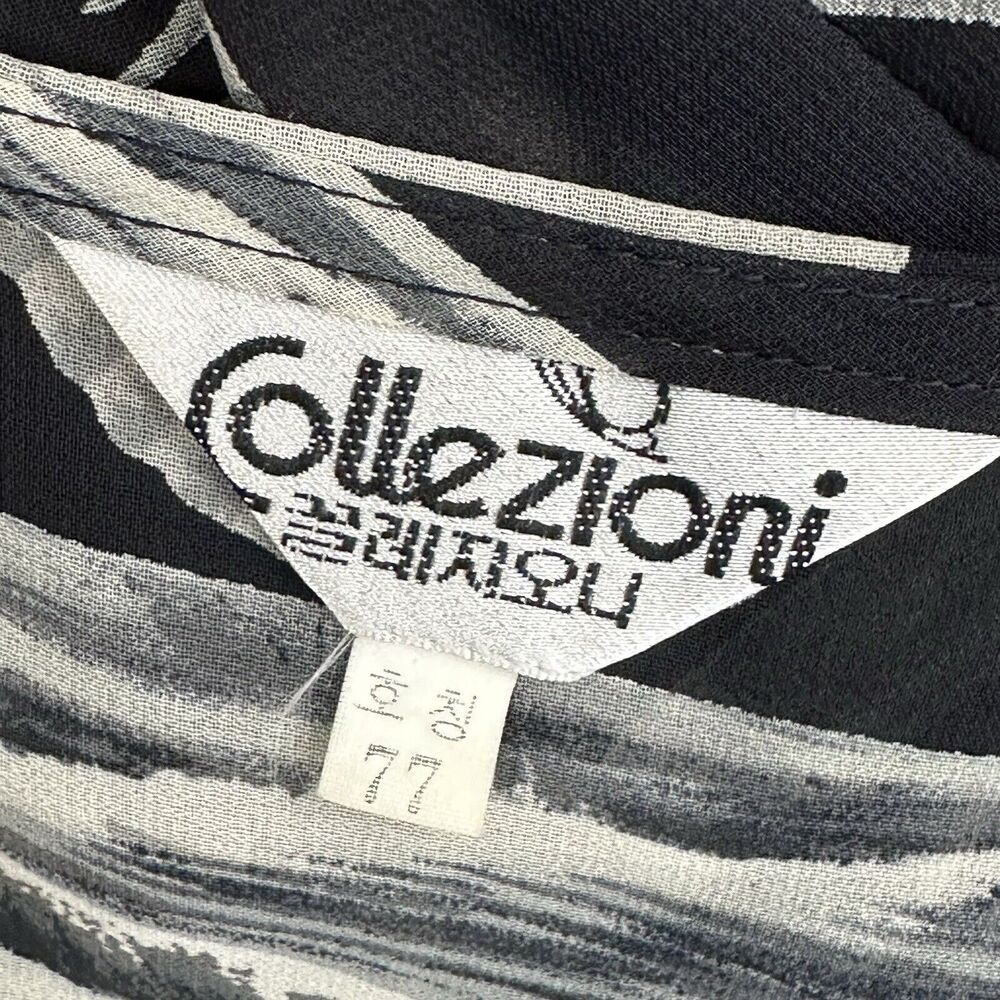 Collezioni Seashell Sheer Open Front Button Blouse - image 6